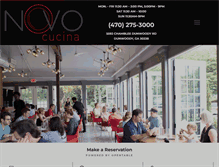 Tablet Screenshot of novocucina.com